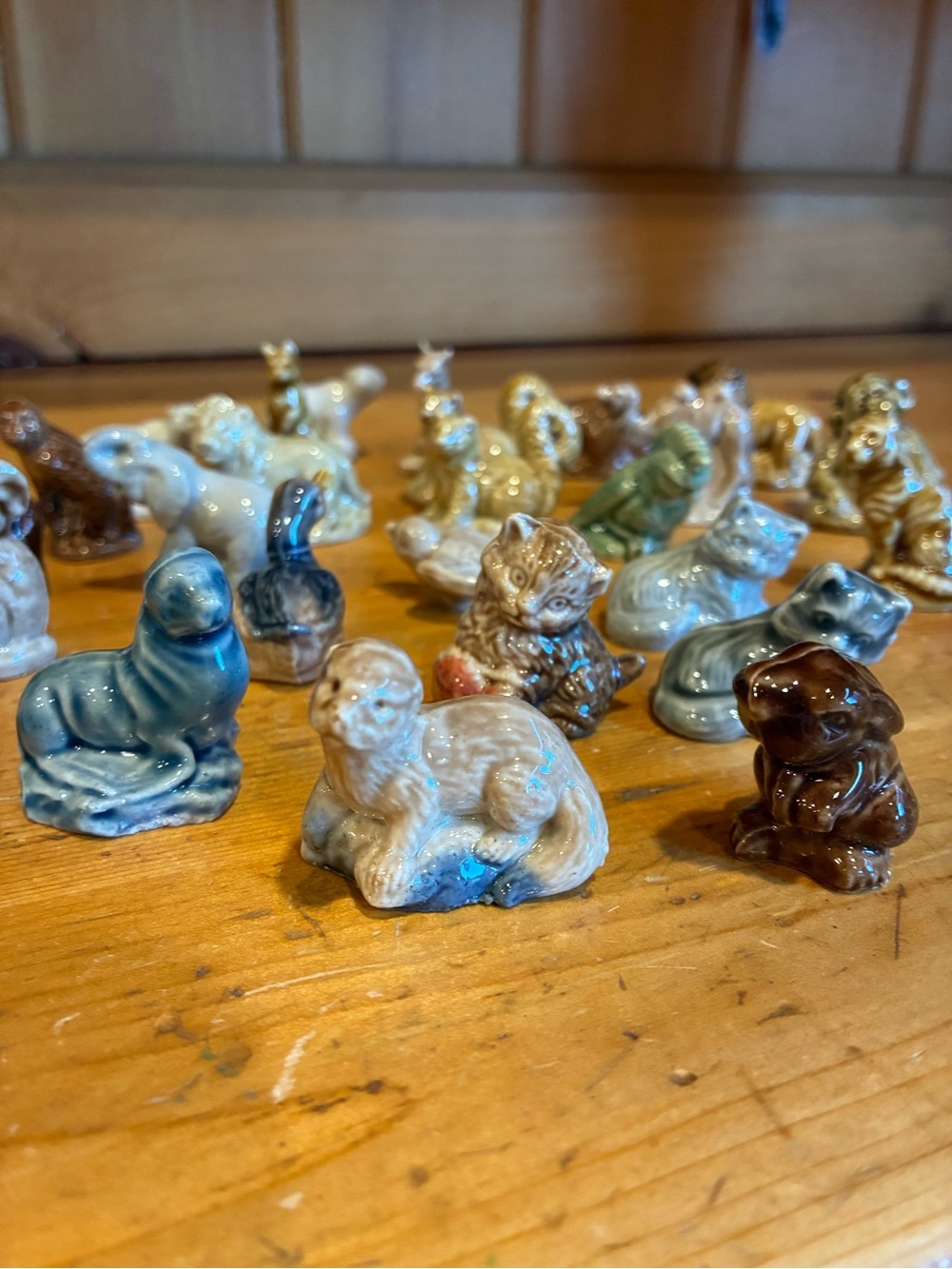 Wade Whimsies Collection of 30 Porcelain Animals
